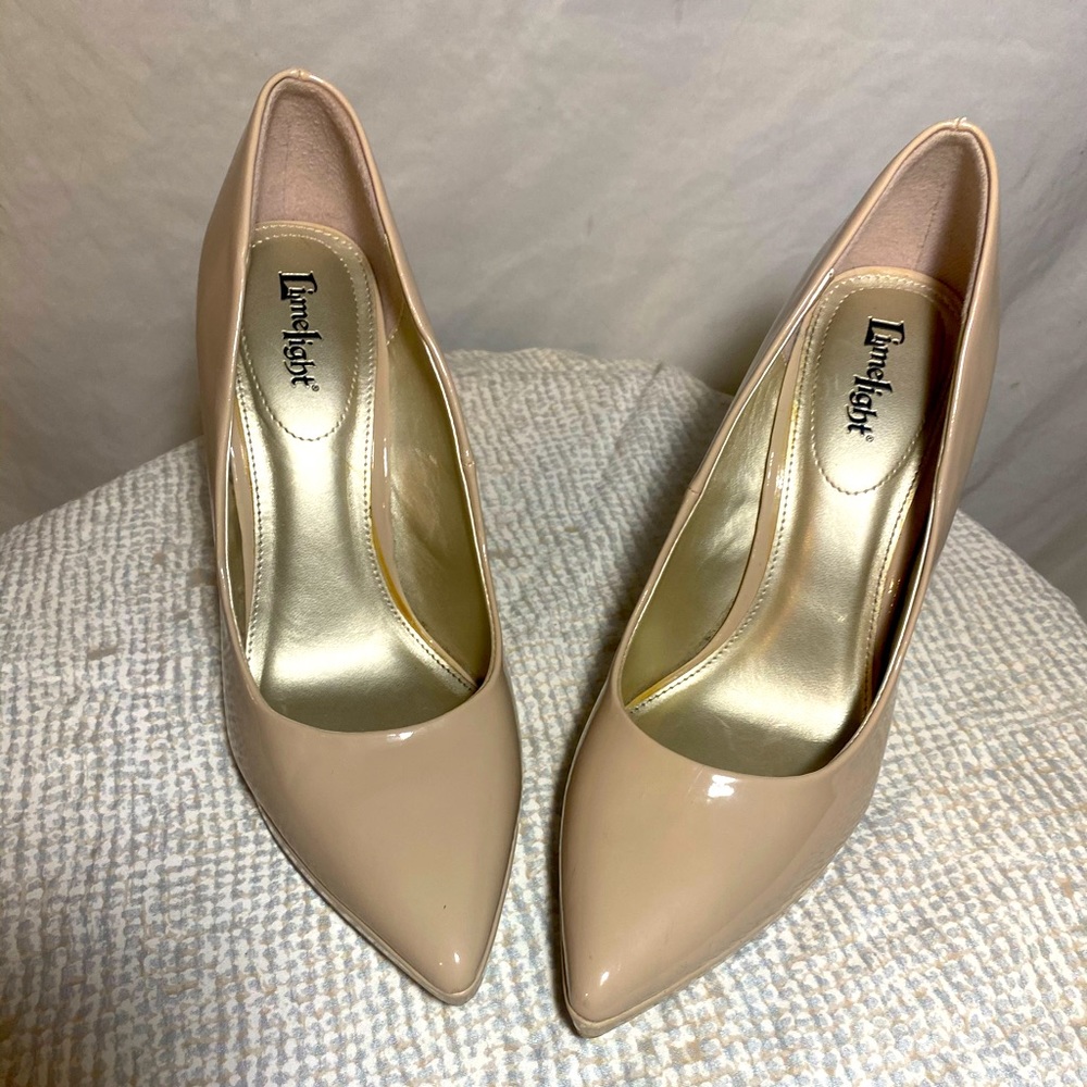 Lime light beige high heels